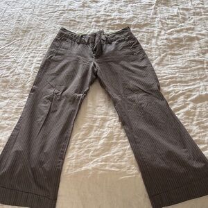 Vintage banana republic hipster Gray Pinstripe Wide-Leg/flare Pants